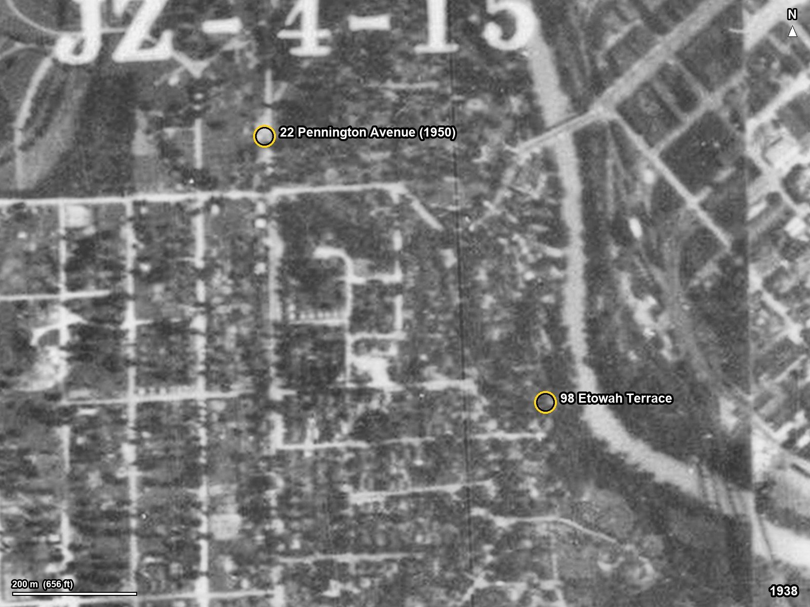 1938 aerial view