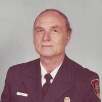 Wesley Lamar Wright (1927-2020), Arthur's youngest brother, in his Rome Fire Department uniform